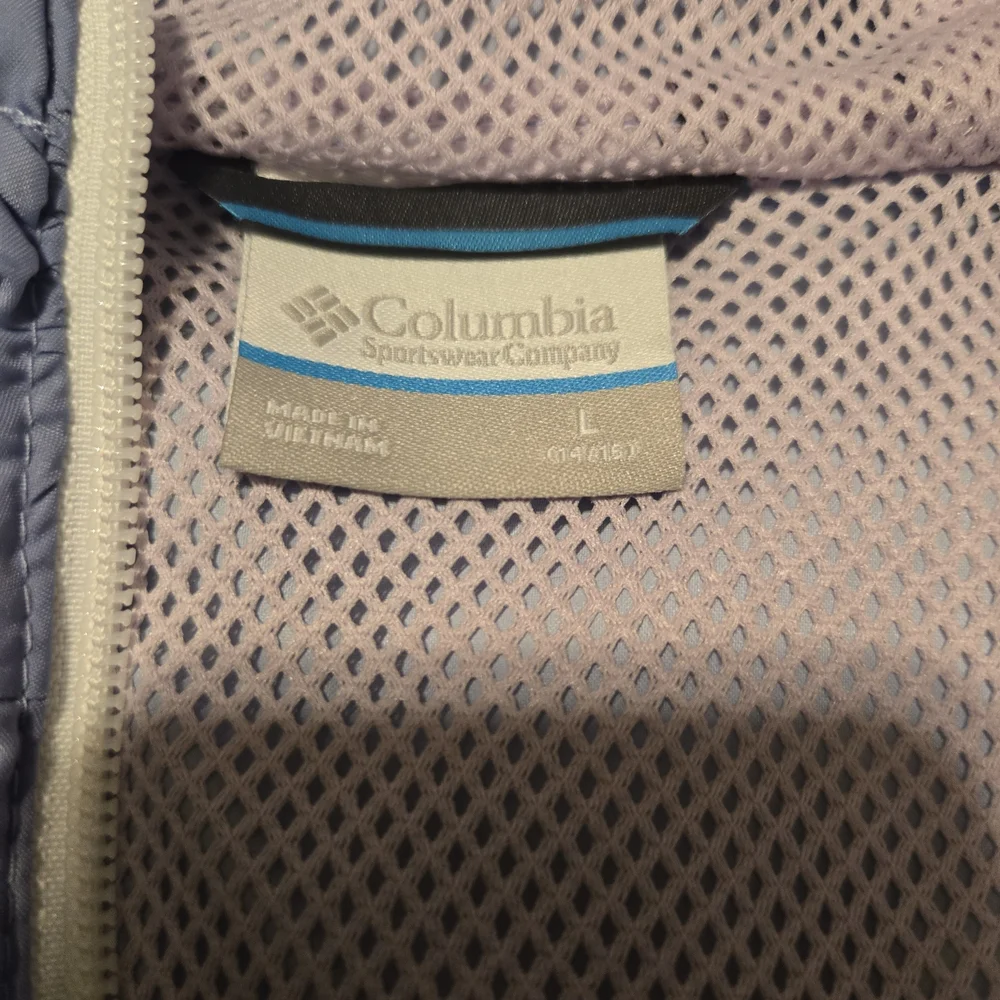 Columbia Sky Blue Windbreaker Jacket